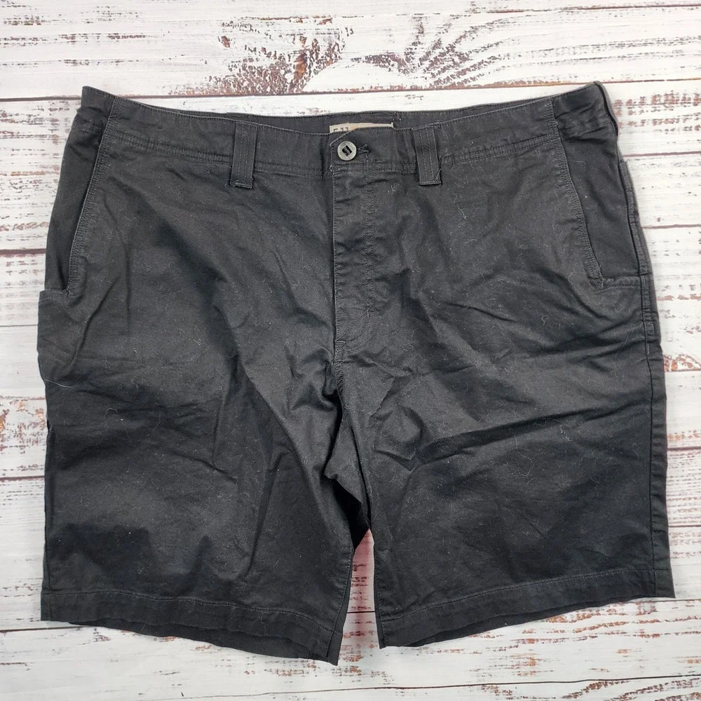 5.11 Tactical Aramis 10 Shorts Mens 40 Black Flat Front Cotton Chino Work 73350‎
